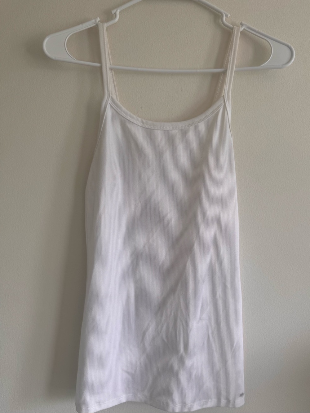 No Boundaries White Ribbed Tank Top